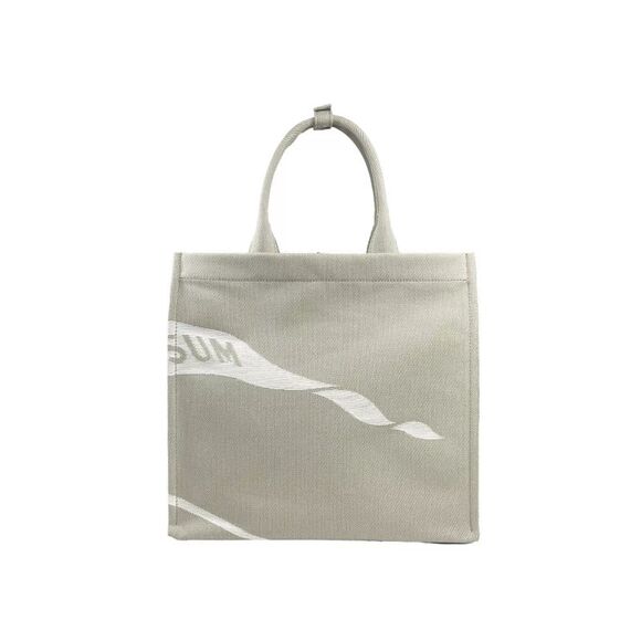 Burberry Knight Horseback Canvas Tote Women Beige Tote Bags - Picture 3 of 5